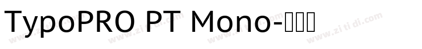 TypoPRO PT Mono字体转换